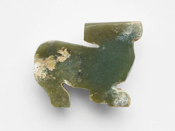 Pendant in the form of a stag, c. 1300-1000 BC (jade)