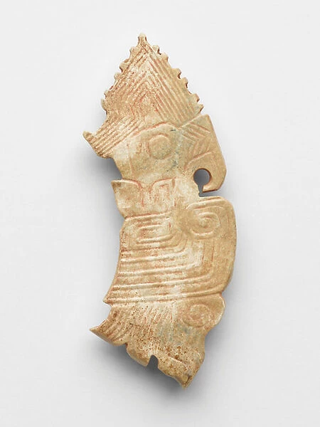 Pendant (pei) in the form of a bird, 11th century BC (jade, nephrite)