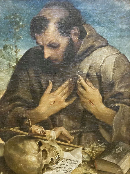 The Penitent St Francis, c. 1585 (oil on canvas)