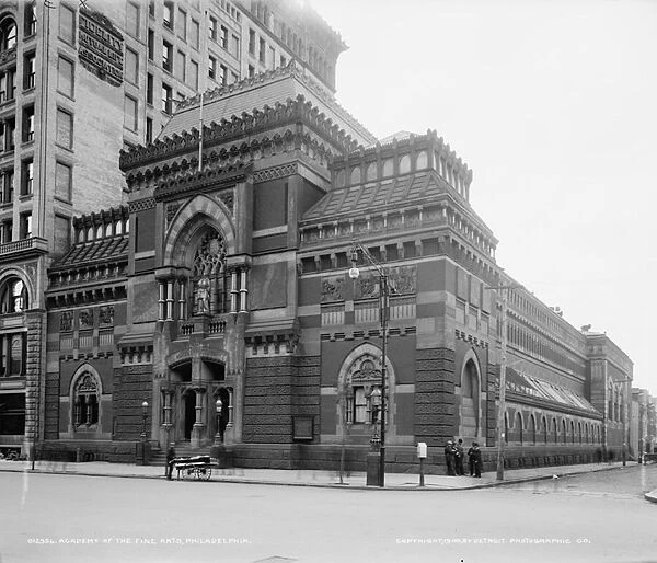 Pennsylvania Academy of Fine Arts, Philadelphia, Pennsylvania, c. 1900 (b  /  w photo)