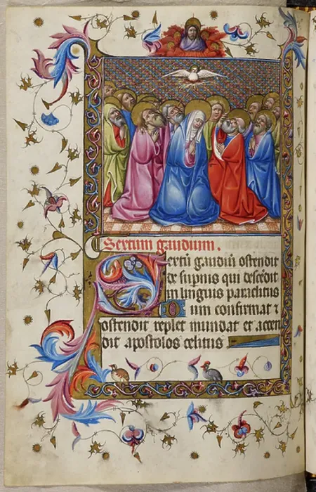 Framed Print : Pentecost. BL3300129 Pentecost; British Library, London, UK; (add.info.