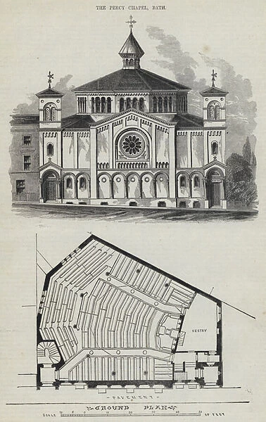 The Percy Chapel, Bath (engraving)