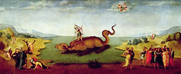 Perseus rescuing Andromeda (oil on panel)