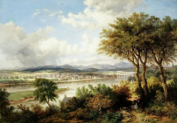 Perth from Barnhill, 1852 (oil on canvas)