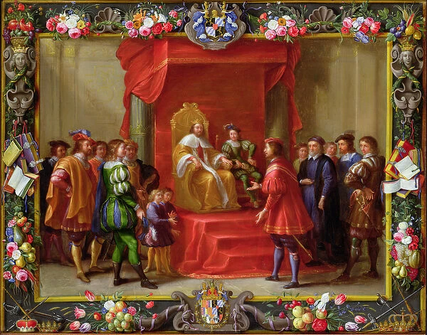 Peter IV, King of Aragon being visited by Guillaume-Raymond Moncada (oil on canvas)