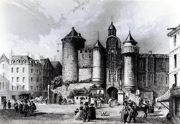 The Petit Chatelet in the seventeenth century (engraving)