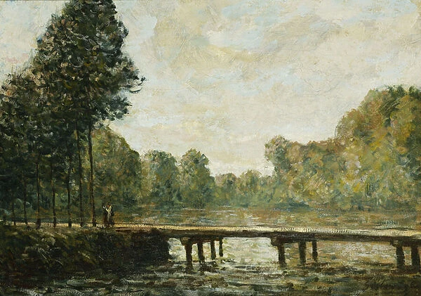 Petit Pont sur l Orvanne, 1890 (oil on canvas)