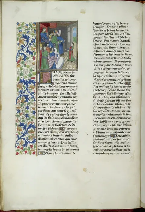 Framed Print : Phaeton's request to his father Phoebus