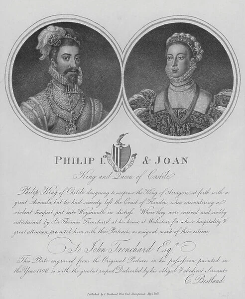 Philip I and Joanna, King and Queen of Castile (engraving)