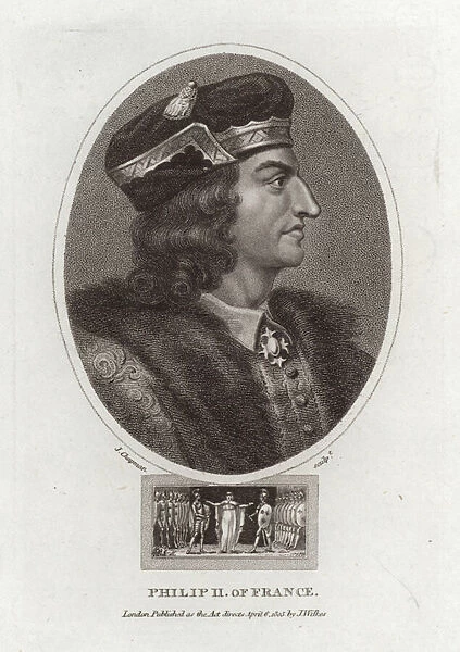 Philip II of France (engraving)