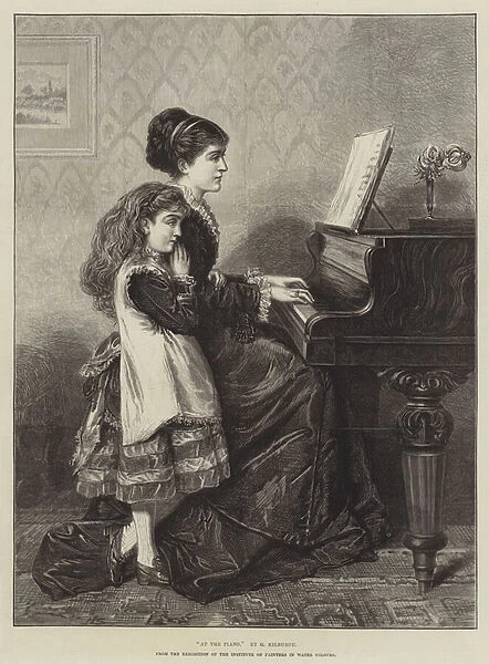 At the Piano (engraving)