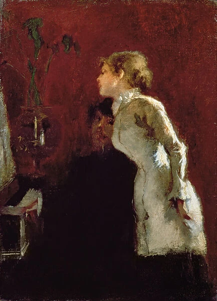 The Piano Lesson (oil on canvas)