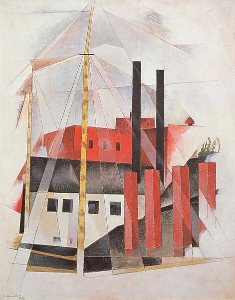 Piano Movers Holiday, 1919 (oil on canvas)