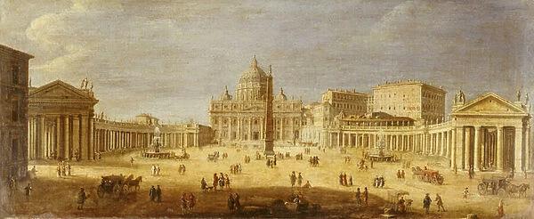 Piazza S. Pietro, Rome (oil on canvas)