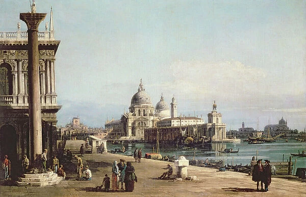 The Piazzetta Venice, looking towards the Dogana and Santa Maria della Salute