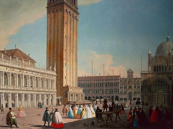 Piazzetta, Venice (oil on canvas)
