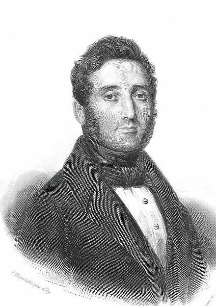 Pierre Amedee JAUBERT (1779-1847), 1844 (engraving)