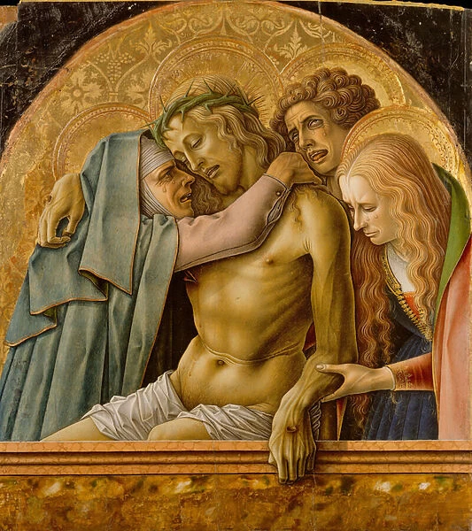 Pieta, 1476 (tempera on wood, gold ground)