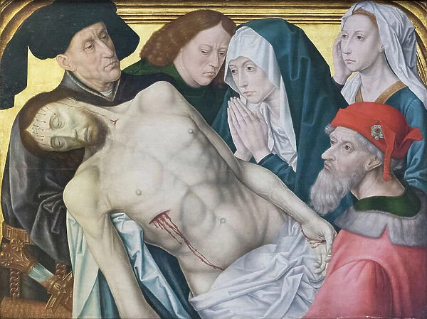 Pieta, 1480-90, after Hugo van der Goes (oil on panel)