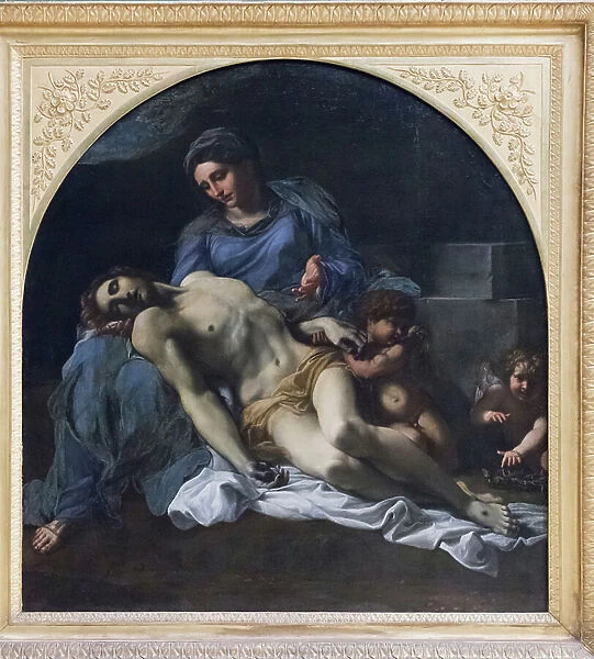 Pieta, 1599-1600, Annibale Carracci (oil on canvas)