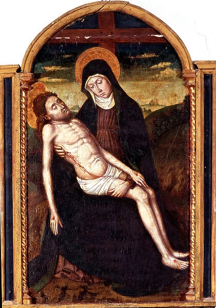 Pieta (Deposition) (Painting, 14th-15th century)