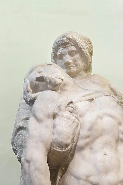 The Pieta from Palestrina, detail, c. 1550 (marble)
