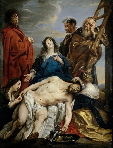 'Pieta'Peinture de Jacob Jordaens (1593-1678