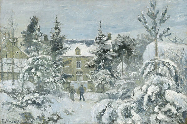 Piettes House at Montfoucault, 1874 (oil on canvas)