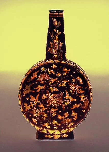 Pilgrim flask for the Iberian market, first half of the 17th century (ceramic)