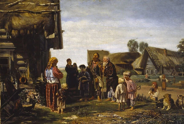 The Pilgrims, 1870 (oil on canvas)