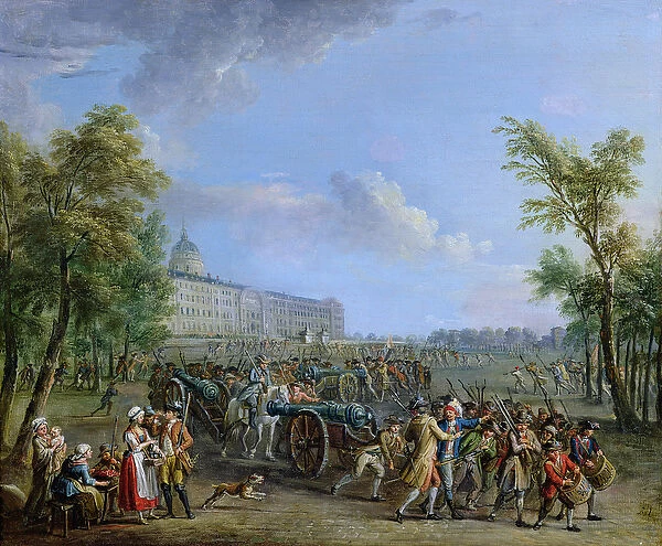 The Pillage of the Invalides, 14 July 1789 (oil on canvas)