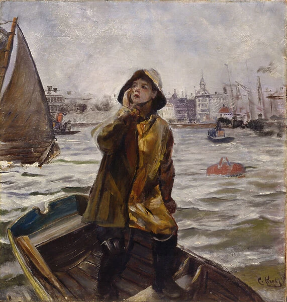 Pilot boy, Bergens Bay, 1905 (oil on canvas)