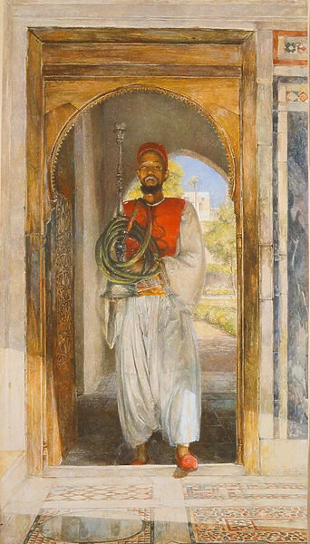 The Pipe Bearer, 1859 (pen, ink, wash and crayon)