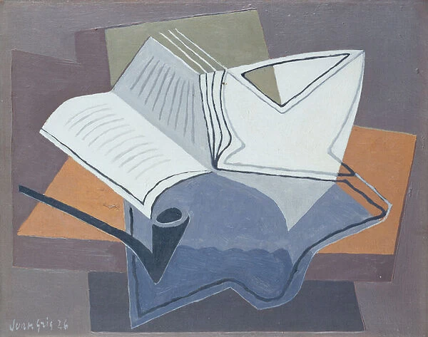 The Pipe and the Open Book, 1926 (oil on canvas)