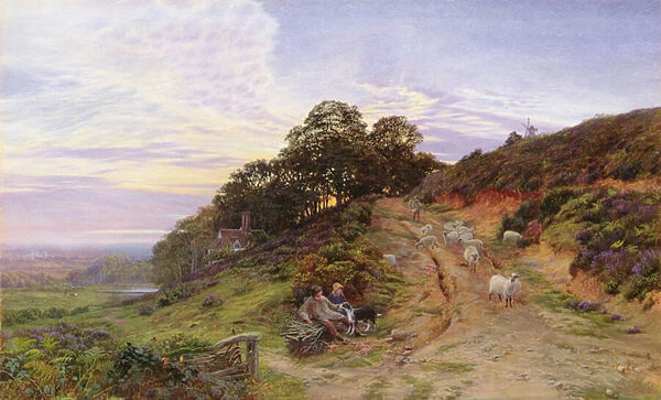 Pitch Hill near Ewhurst, 1866 (w  /  c on paper)
