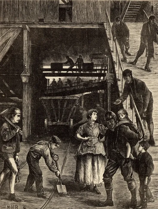 Framed Print : Pithead scene Framed Print : Pithead scene
