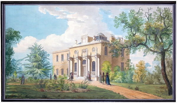 Pitzhanger Manor, Ealing, November 7th 1800 (pen & ink with w  /  c on paper)