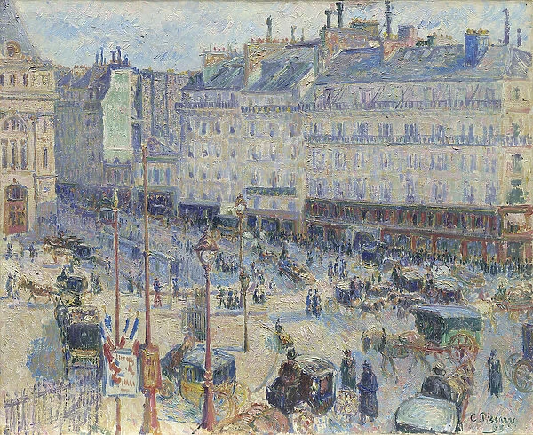 The Place du Havre, Paris, 1893 (oil on canvas)