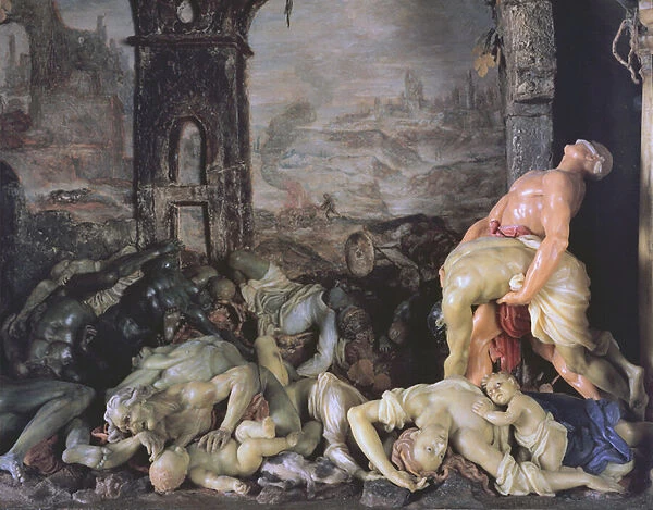 The Plague, 1691-94 (wax) (detail of 309482)