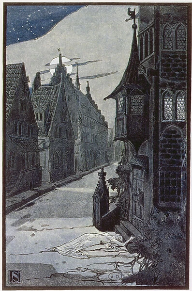 The Plague of Guebwiller in 1348, from The Legends of Alsace by Georges Spetz