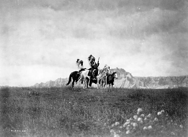The Plains of the Dakota Sioux, c. 1905 (b  /  w photo)