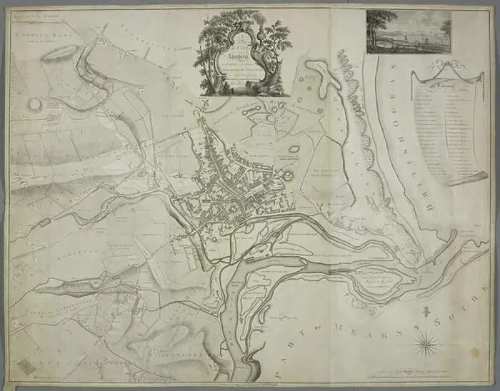 Framed Print : A plan of Aberdeen