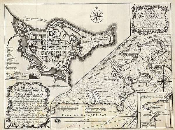 A plan of the city and harbour of Louisburg, Cape Breton, 1750 (engraving)