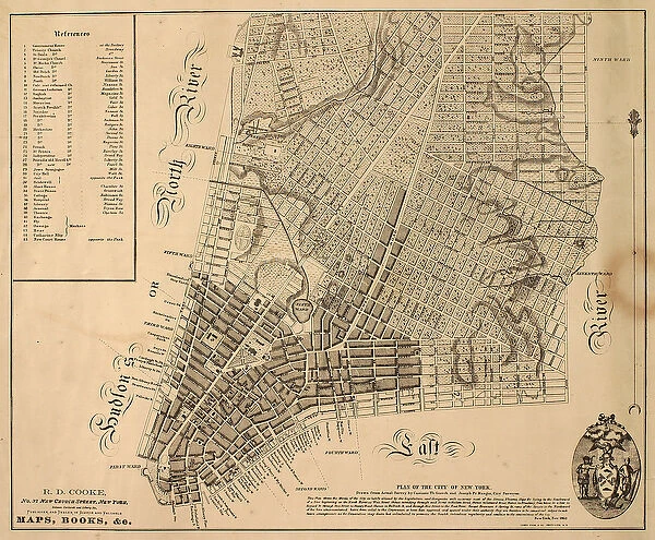 Plan of the City of New-York [as far north as East 31st Street], 1817 (black ink on paper