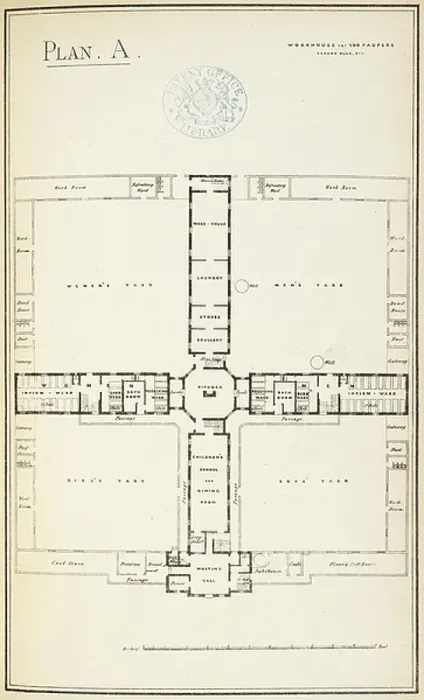 Framed Print : A plan or design for a workhouse