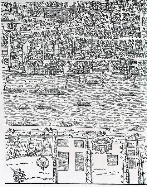 Plan of London, c. 1560-70 (engraving)
