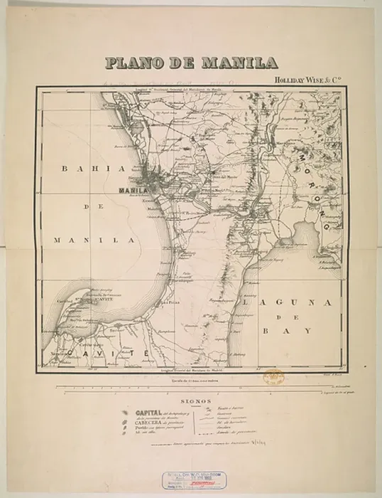 Framed Print : A plan of Manila