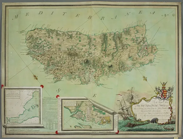 Framed Print : A plan of Minorca