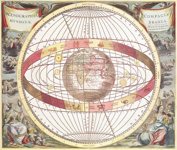 Planisphere, from Atlas Coelestis, engraved by Pieter Schenk (1660-1719) and Gerard Valk