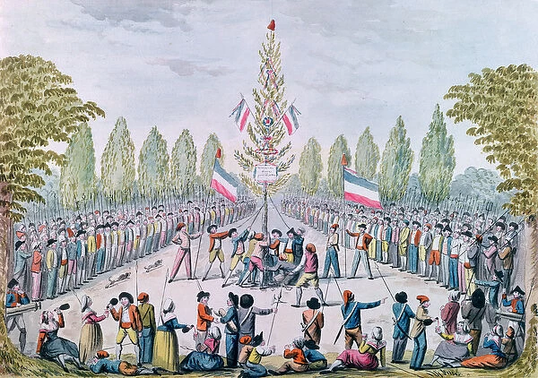 The Plantation of a Liberty Tree during the Revolution, c. 1792 (w  /  c on paper)